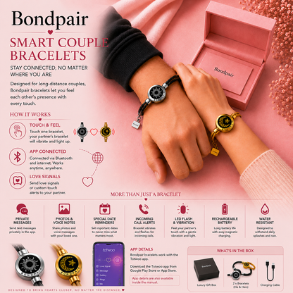 Bondpair Smart Couple Bracelet